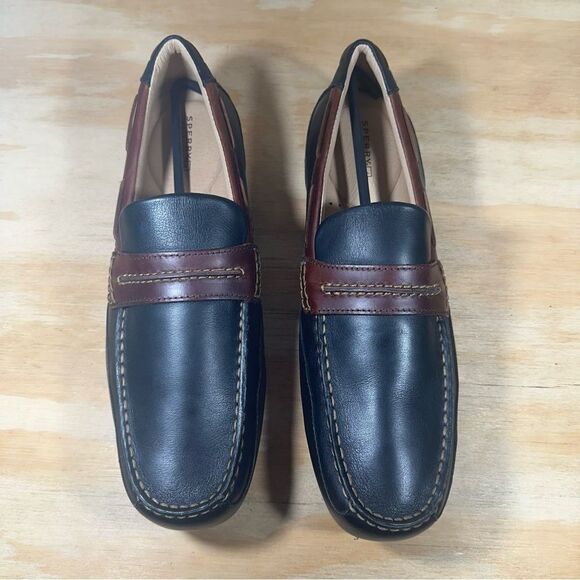 Sperry Topsider  Black and Brown Leather Loafers Men’s Size 11.5 main image 4
